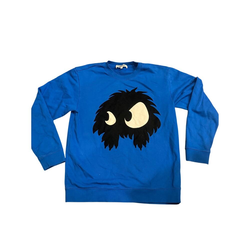 McQ Alexander McQueen Blue Monster Crewneck Sweatshirt Size L